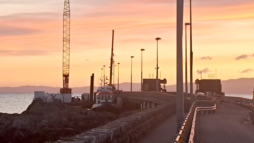 Colonsay Pier at Sundown